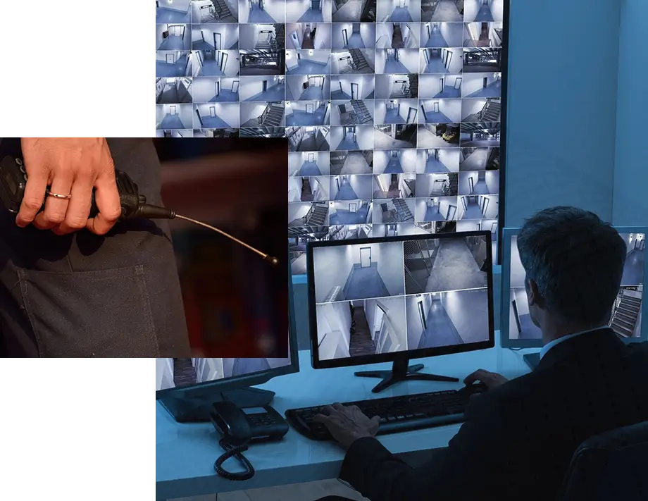 A man is cutting his nails while sitting at a computer.