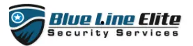 A logo of blue line security services